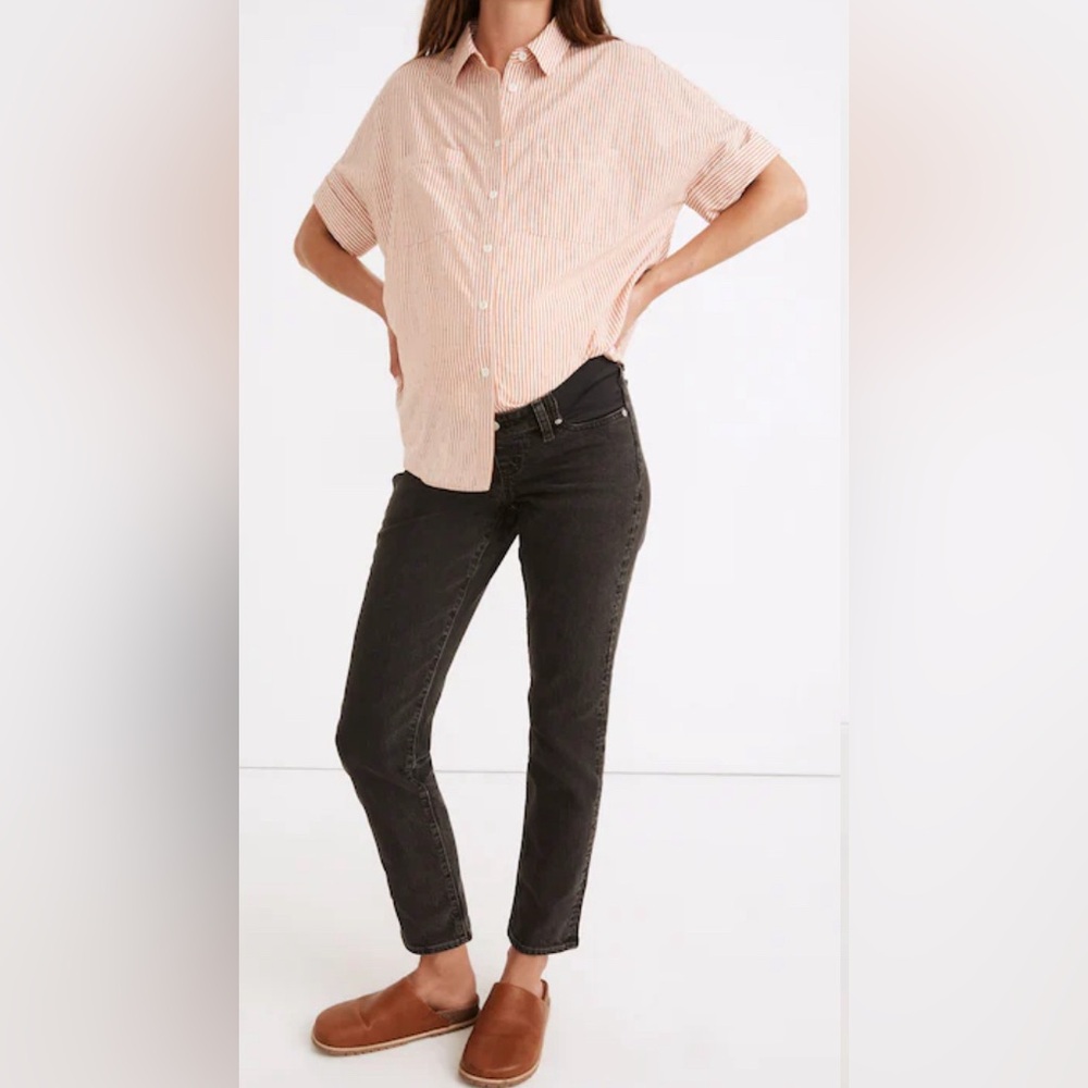 Madewell Maternity Side Panel Perfect Vintage Waist Jeans | Size 26 | Lunar Wash